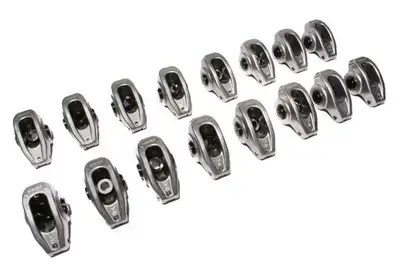 COMP Cams COMP Cams 17001-16 High Energy Aluminum 1.5 Ratio Roller Rocker Set for SBC 265-400 w/ 3/8 Stud