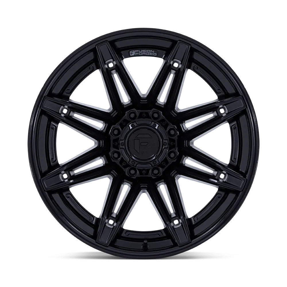 Fuel Wheels | Brawl | Matte Black w/ Gloss Black Lip product image
