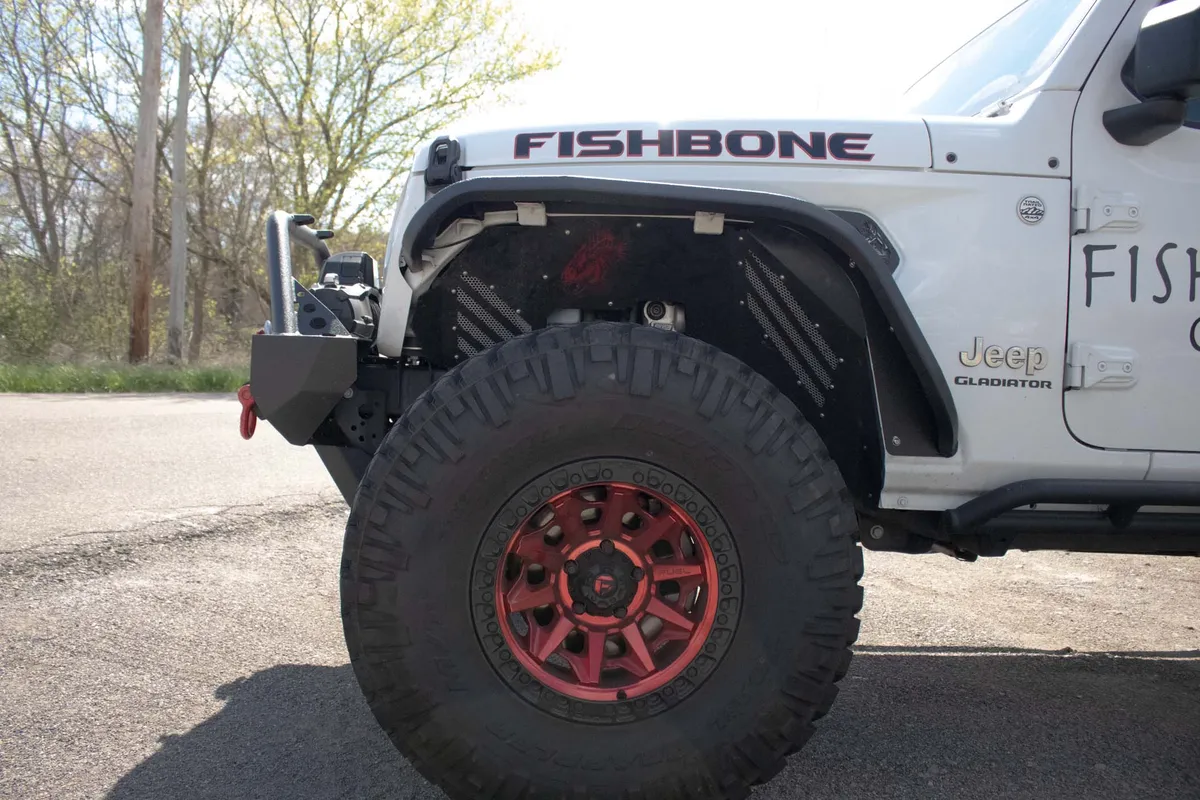 Fishbone Offroad Front Steel Elite Fenders for 2018-Current Jeep Wrangler & 2020-Current Jeep Gladiator FB23454F product image