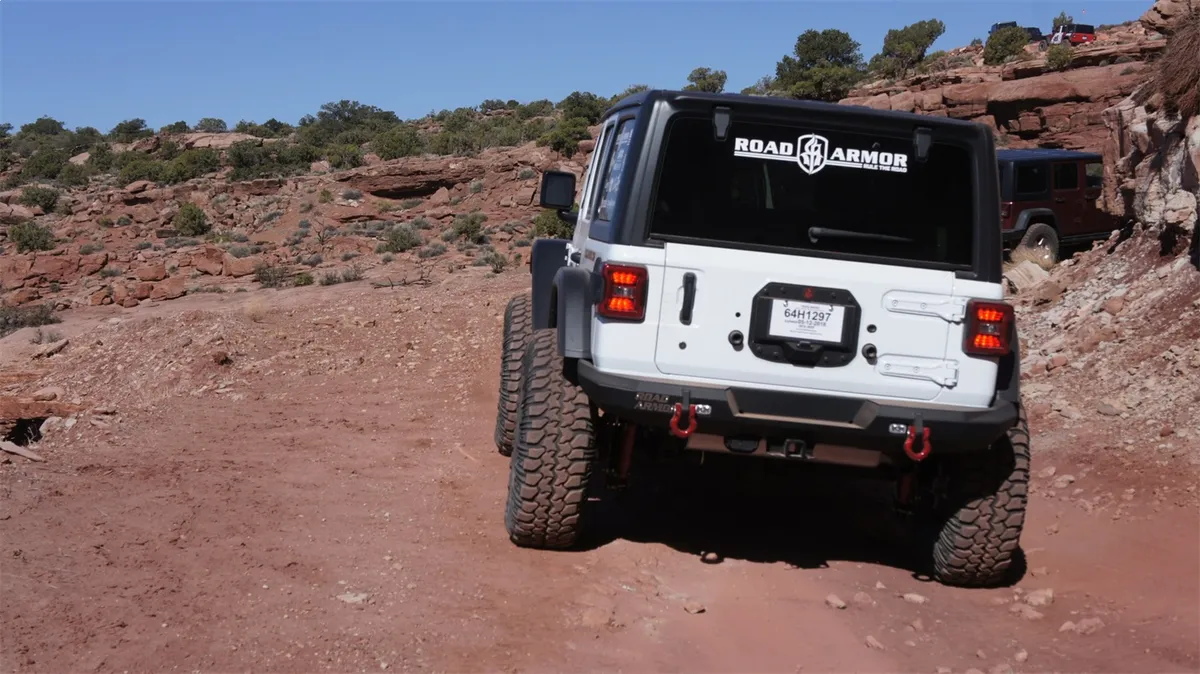 18c Wrangler Stealth Rear Mid Width Non Winch Bumper Texture Black Lights Sold Sep product image