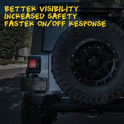 Xprite LED Tail Lights for Jeep Wrangler JK | Defender Series