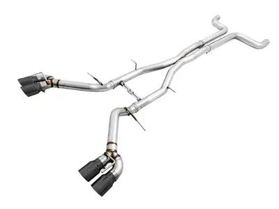 AWE Tuning AWE Track Edition Cat-back Exhaust for Gen6 Camaro SS / ZL1 / LT1 - Non-Resonated - Diamond Black Tips (Quad Outlet)