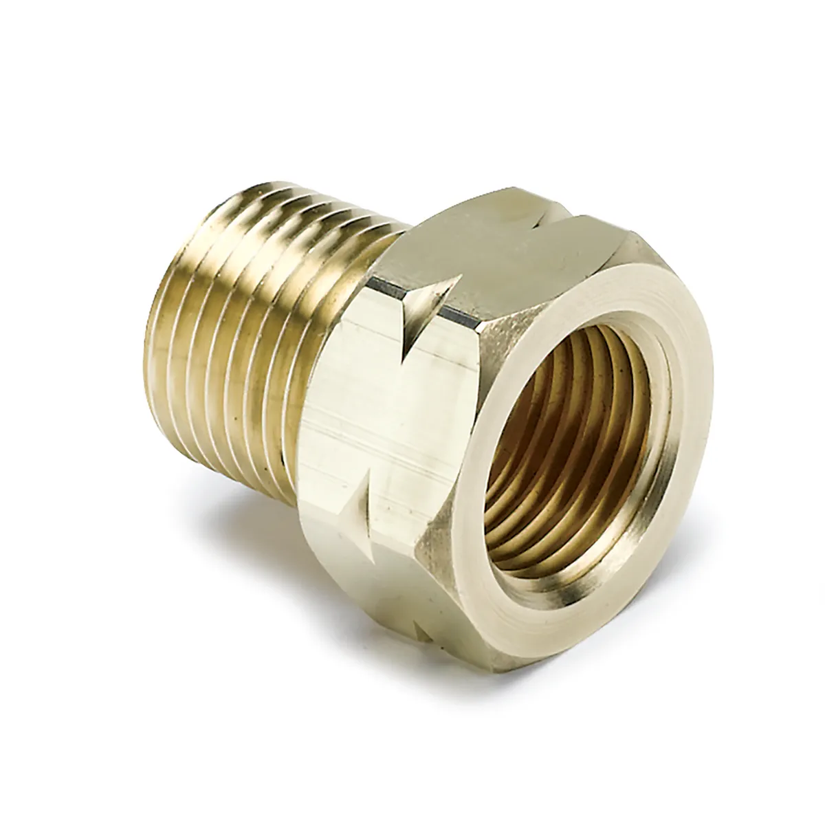 Autometer 2370 Fitting, Adapter, 3/8 Npt Male, Brass, For Auto Gage Mech. Temp. product image