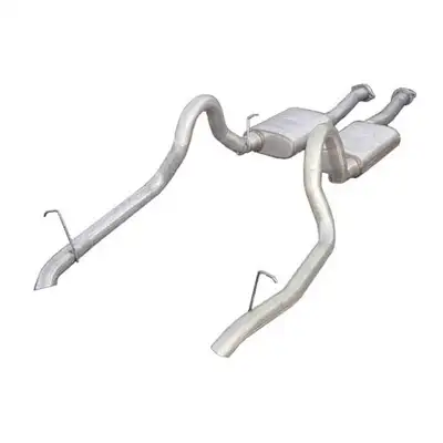 Pypes Performance exhaust Cat Back Exhaust System 87-93 Mustang GT Split Rear Dual Exit 2.5 in Intermediate And Tail Pipe Hardware/Violator Muffler/Turndown Tails Incl w/o Tip Pypes Exhaust
