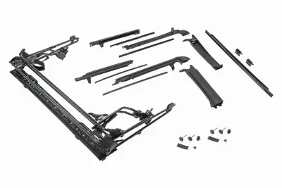 MasterTop Jeep Full Hardware Top No Doorskins Tinted Glass For 10-18 Jeep JK Wrangler 4 Door Black Diamond MasterTop