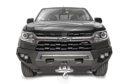 Fab Fours Matrix Front Bumper; No Guard; Black Powder Coat; 131 lbs. Weight; 15 in. Height; 74 in. Width; 25.5 in. Depth;
