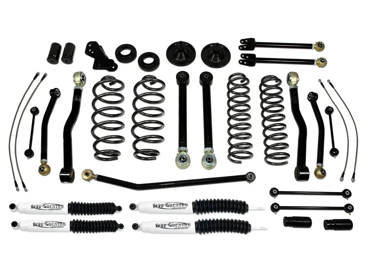 4 Inch Lift Kit 07-18 Jeep Wrangler JK 4 Door Only Performance Lift Kit EZ-Flex Tuff Country product image