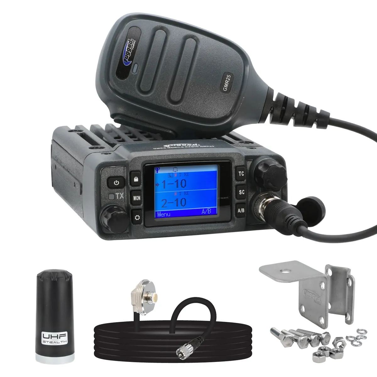Radio Kit Lite - GMR25 Waterproof GMRS Mobile Radio with Stealth Antenna product image