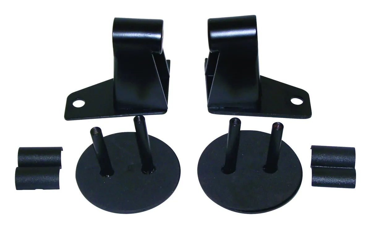 Crown Automotive Jeep Replacement RT Off-Road - Metal Black Mirror Relocation Bracket Set