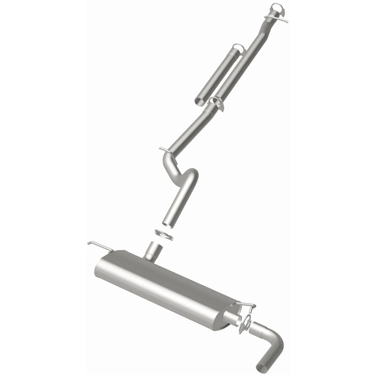 BRExhaust 2007-2011 Jeep Wrangler 3.8L Direct-Fit Exhaust System Kit 106-0045 product image