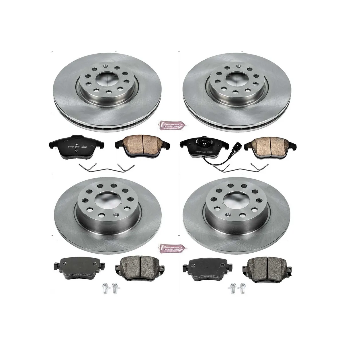 Z17 Direct Replacement Kit: Rotors; Ceramic Pads W/Hardware product image
