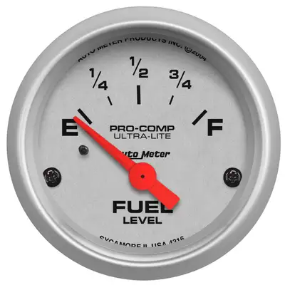 AutoMeter 2-1/16 In. Fuel Level, 240-33 o Sse, Ultra-Lite