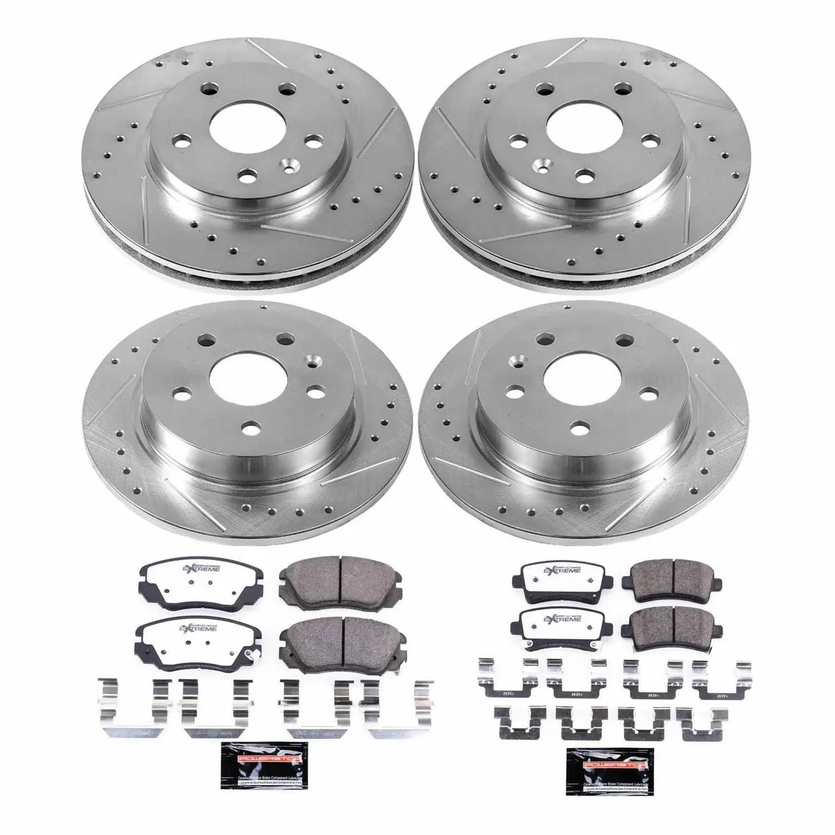 Z26 Street Warrior Upgrade Kit: Drilled/Slotted Rotors; Carbon-Fiber Ceramic Pads W/Hardware product image