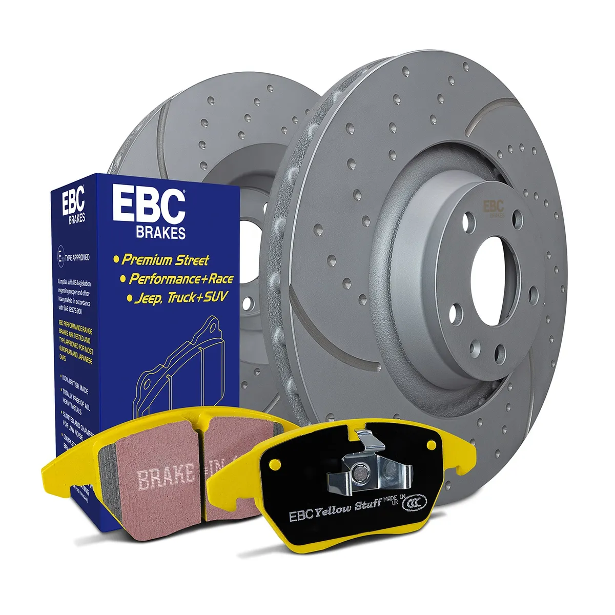 S5 Kits Yellowstuff And GD Rotors; Rear; FMSI Pad No. D1692; Vented; 5 Bolt Holes; 325mm Dia.; 49mm Height; 25mm Thick; product image