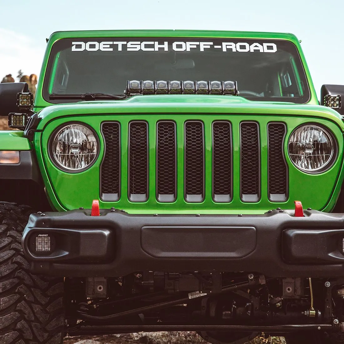 18-Pres Jeep Wrangler JL Adapt Hood Mount Fits 20 Inch Adapt Series RIGID Industries product image