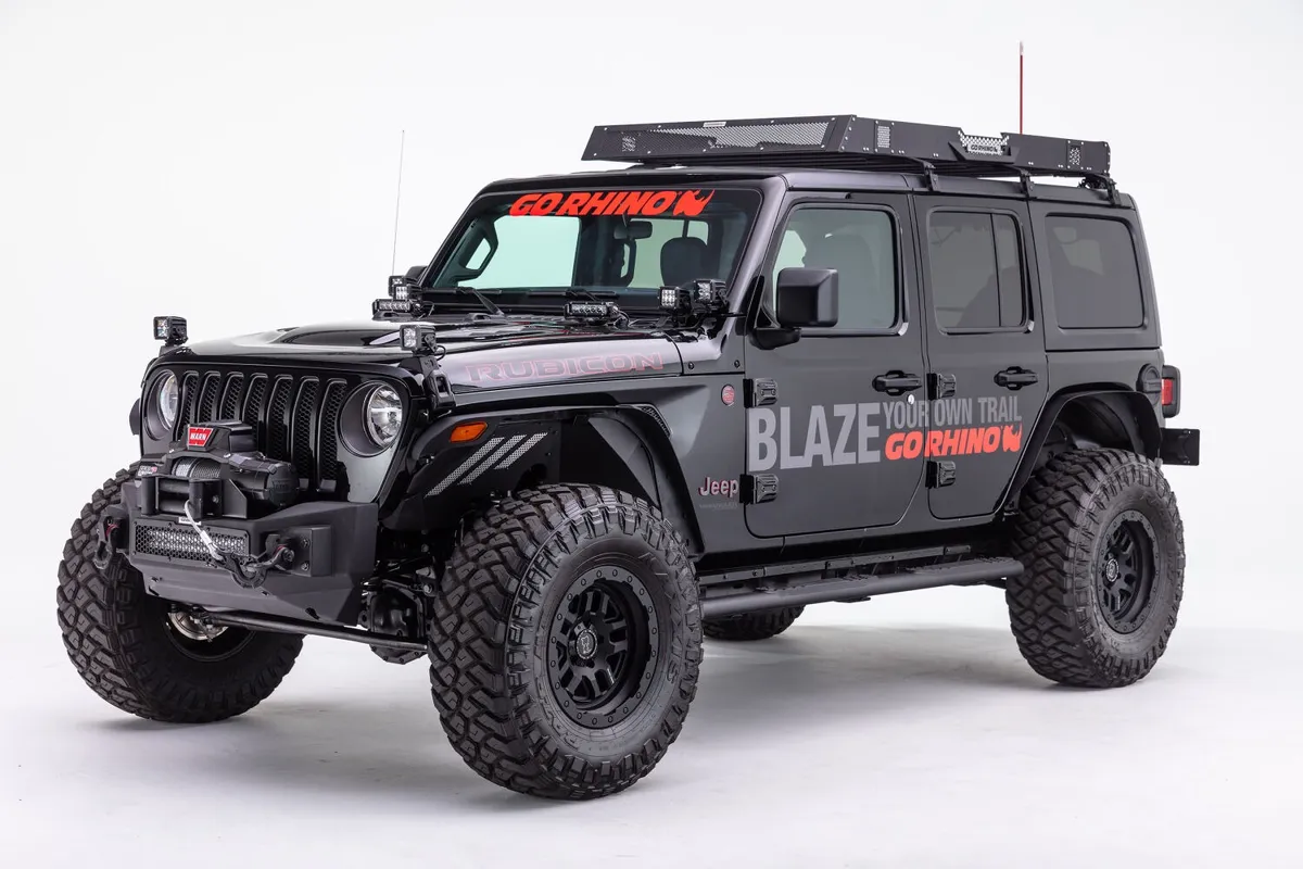 07c Wrangler/20c Gladiator Rockline Front Stubby Bumper Black Powdercoat Finish product image