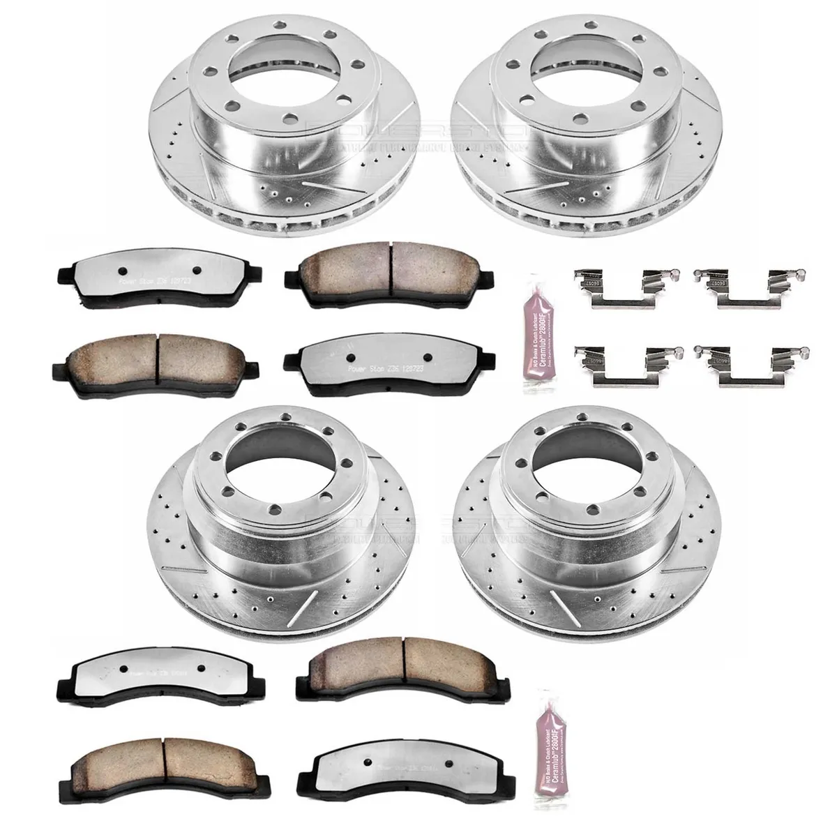 Z36 Truck/Tow Upgrade Kit: Drilled/Slotted Rotors; Carbon-Fiber Ceramic Pads W/Hardware product image