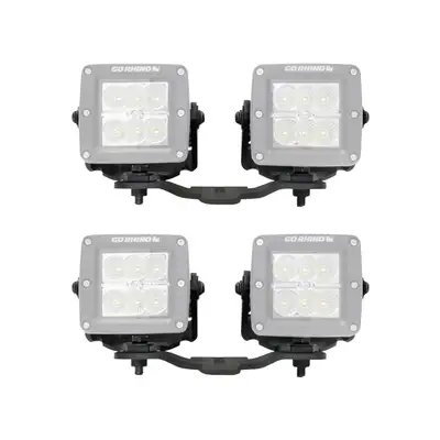 Go Rhino 18c Wrangler Jl/Wrangler Jlutwo 3in Cubes Accessories Wrangler JL Light Mounts
