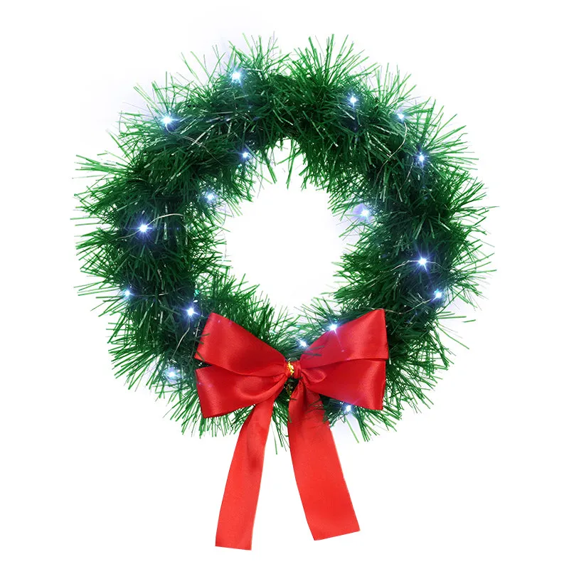 12-inch Christmas Wreath with LED Lights product image