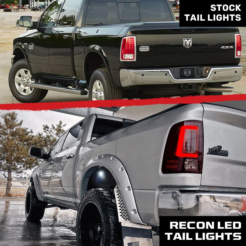 Dodge 09-18 RAM 1500 And 10-18 RAM 25003500 Oled Tail Lights Replaces Factory OEM Halogen Tail Lights - Smoked Lens product image