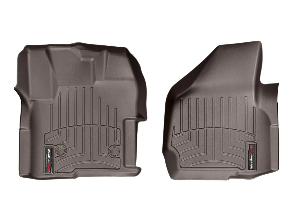Weathertech CocoaFrontFloorLinerFordF-250F-350F-450F-5502012-2016FitsRegularCabOnlyfitsmodelswithraisedforwardleftcornerfitsmodelswithfloor-mountedmanual4x4shifterFitsAutomaticTransonly