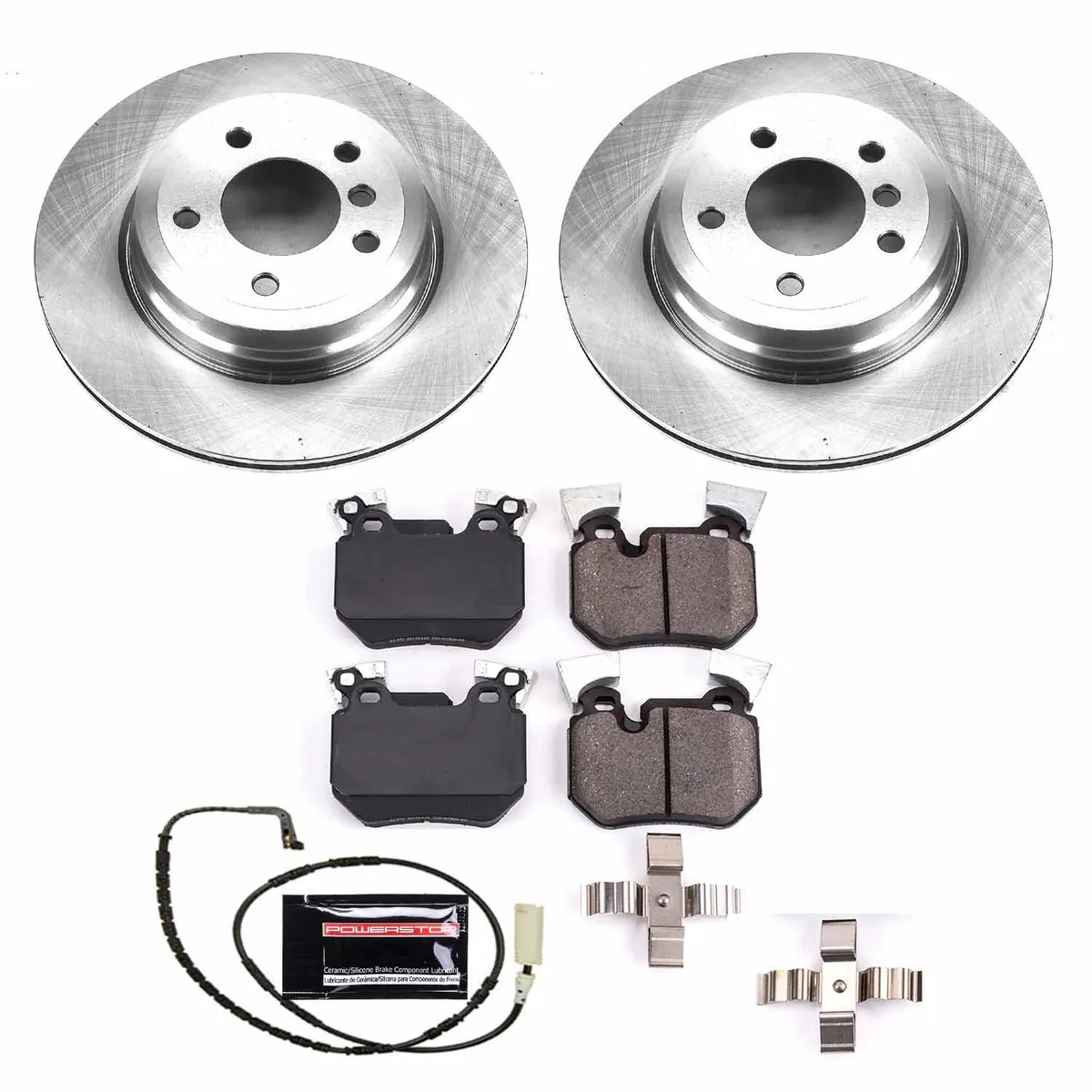 Z17 Direct Replacement Kit: Rotors; Ceramic Pads W/Hardware; Pad Sensors product image