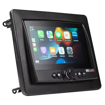 MB Quart 7 in Touchscreen Waterproof Touchscreen Wireless Carplay Source Unit