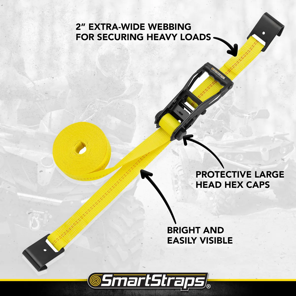 14ft 5000lb Ratchetx Ratchet Tie Down 2 pk Yellow product image