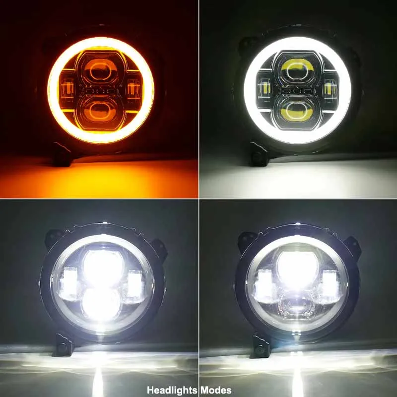Jeep JT Bundle - LED Halo Headlights & Flush Mount Tail Lights product image