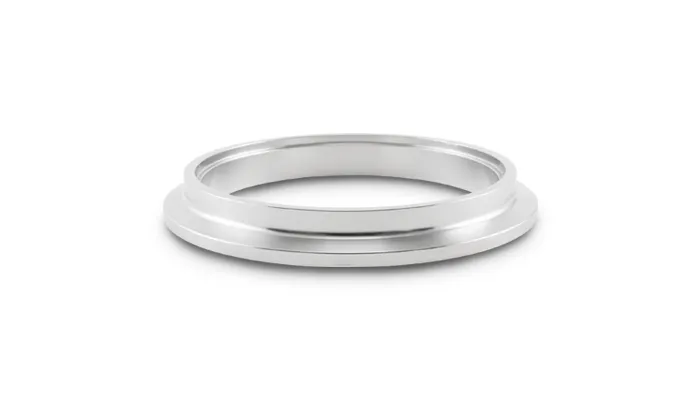 Turbo Outlet Flange; 95.1MM CRMD; 1.4MM CRMDH; 3.8MM Apex W; 12.7MM Thickness; 108.7MM Flange OD; 3MM Tube Recess Depth; For Garrett G42; 304 Stainless Steel; V-Band; product image