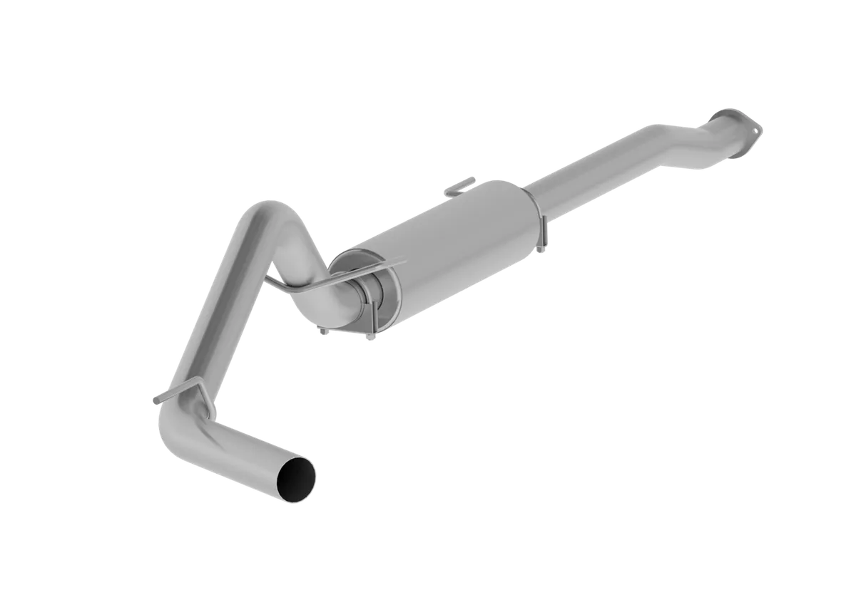 Armor Lite Cat Back Exhaust System; 3 in.; Incl. Front Pipe/Muffler/Tailpipe/Hardware; No Tip Incl.; Single Side Exit; Aluminized; [Available While Supplies Last]; product image