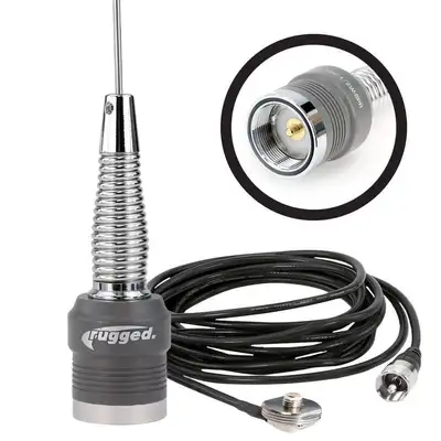 Rugged Radios Vhf Antenna Kit With 1/2 Wave no Ground Plane (Ngp) Antenna & Nmo Mount
