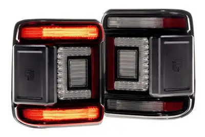 Morimoto 18c Jeep Wrangler JL Xb LED Tail Lights Smoked Lens (Set)