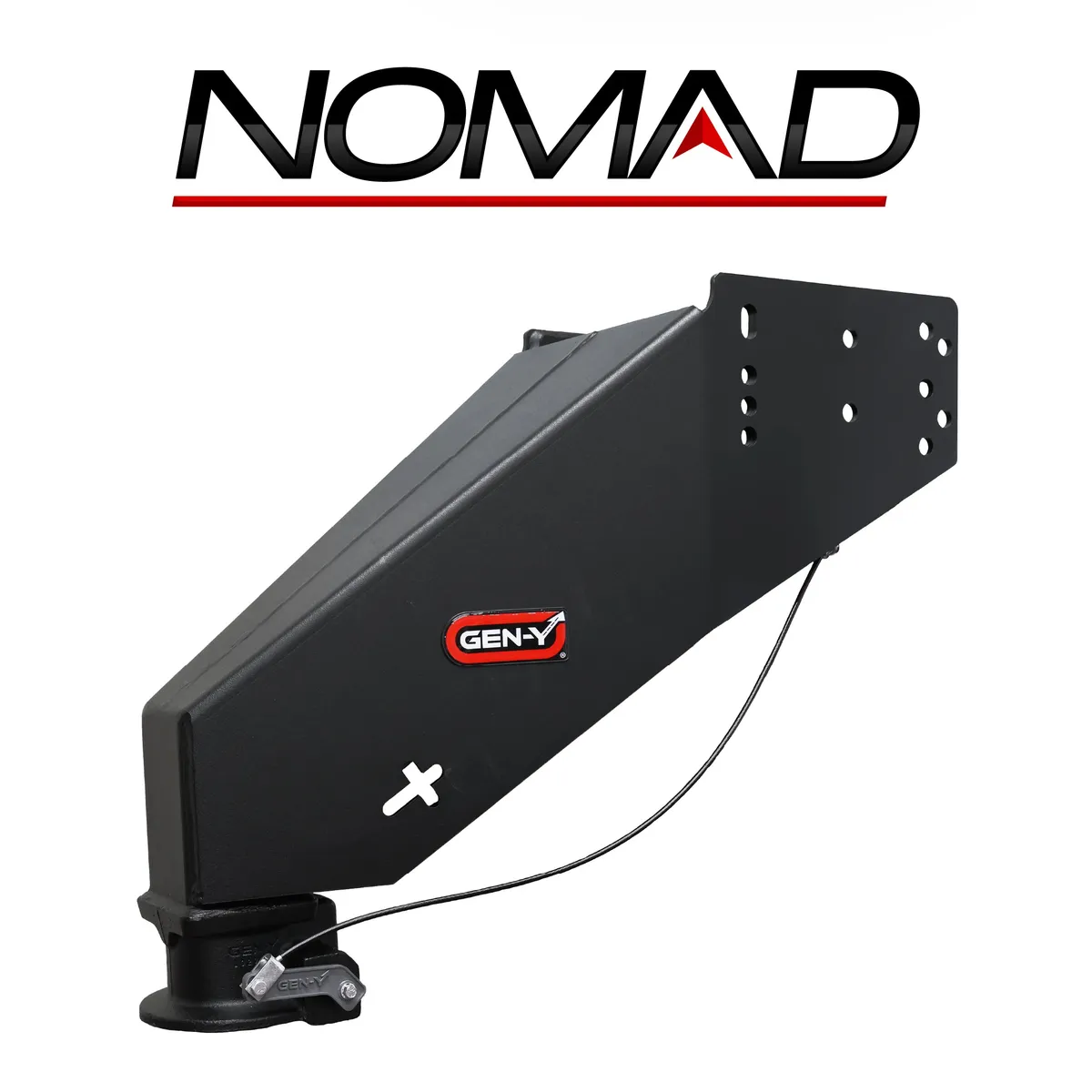 GEN-Y NOMAD - Static Fifth Wheel to Gooseneck - 2 5/16 Coupler - 6.5K TW 30K Overall Towing - Texture Black - Fits 1621 1116 1716 Frames GH-8101 product image