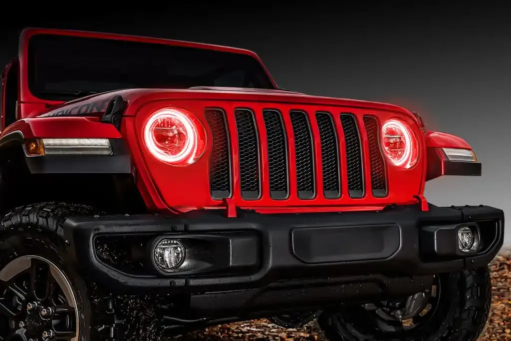 1346-330 - Jeep Wrangler JL/Gladiator JT ColorSHIFT RGB+W Headlight DRL Kit - w/RF Cont. product image