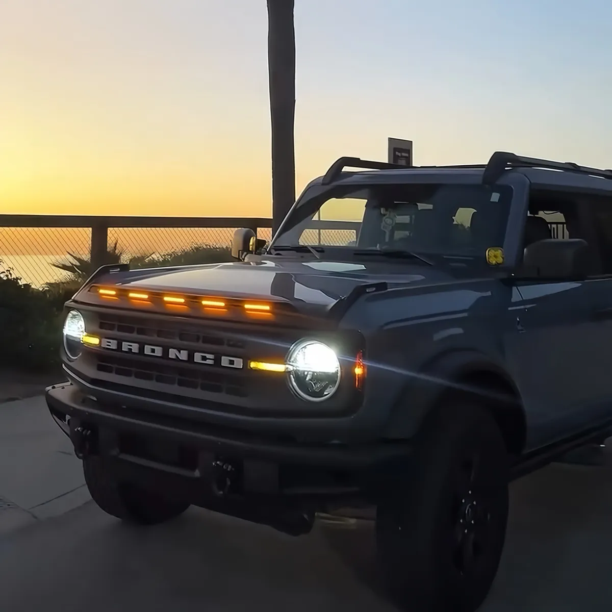 Front Hood Protector with DRL and Turn Signals for 2021-2026 Ford Bronco product image