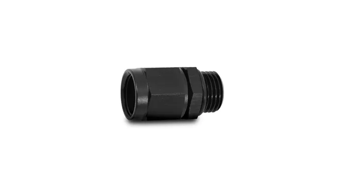 Female AN Flare to Male ORB Adapter Fitting; -10AN Female x -10AN ORB; 6061 Aluminum; Black Anodized; product image