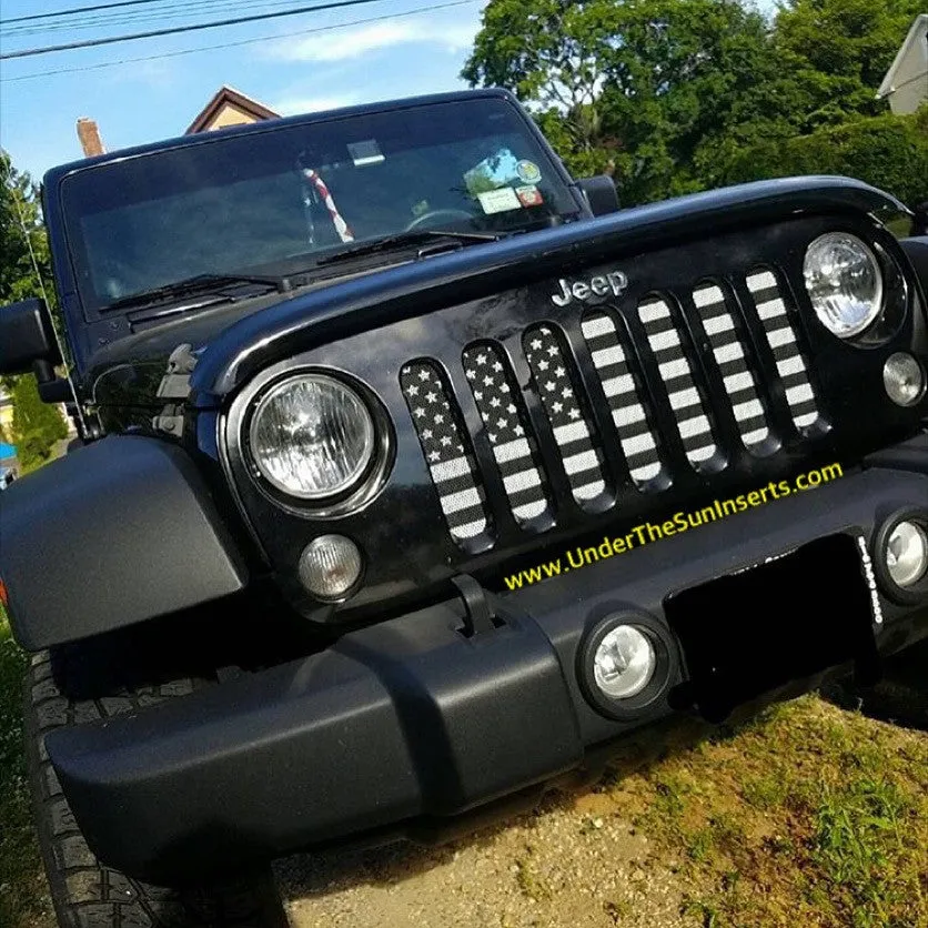 Black & White Collection American Flag Grille Inserts product image