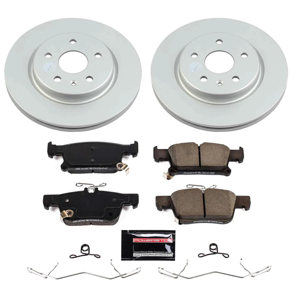 Z17 Geomet Coated Rotor Kit: Genuine Geomet Fully Coated Rotors; Ceramic Pads W/Hardware product image