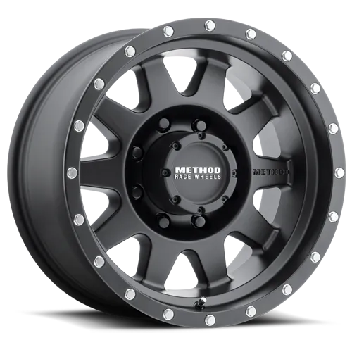 Aluminum Wheels 16x7 The Standard MR301 Bolt Pattern 8 On 165.1 Offset 0 Lip Size 1.69 Matte Black MB Method product image