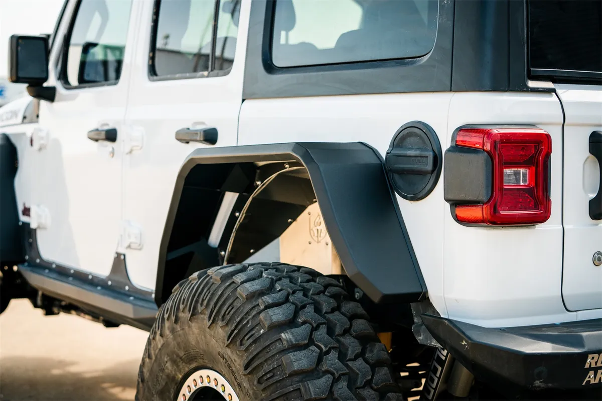 Stealth Rear Wide Fender Flares - Texture Black 2018-2025 Jeep JL JLU product image