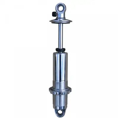 Ridetech Polished HQ Coil-Over Shock W/ 4.1 Inch Stroke And 1.7 Inch Eye Mount Universal 1 Rebound Adjustable Shock Spring Mounts Delrin Spring Washers And Bearing Spacers 1/2 Inch And 5/8 Inch 10.1 Inch X 14.25 Inch W/ A 12.25 -12.5 Inch Ride Height Ridetech