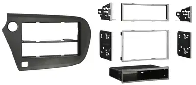 Metra Electronics TURBOKits; Radio Installation Kit; Incl. Instructions; For Double DIN Or Two Single DIN; Matte Black;