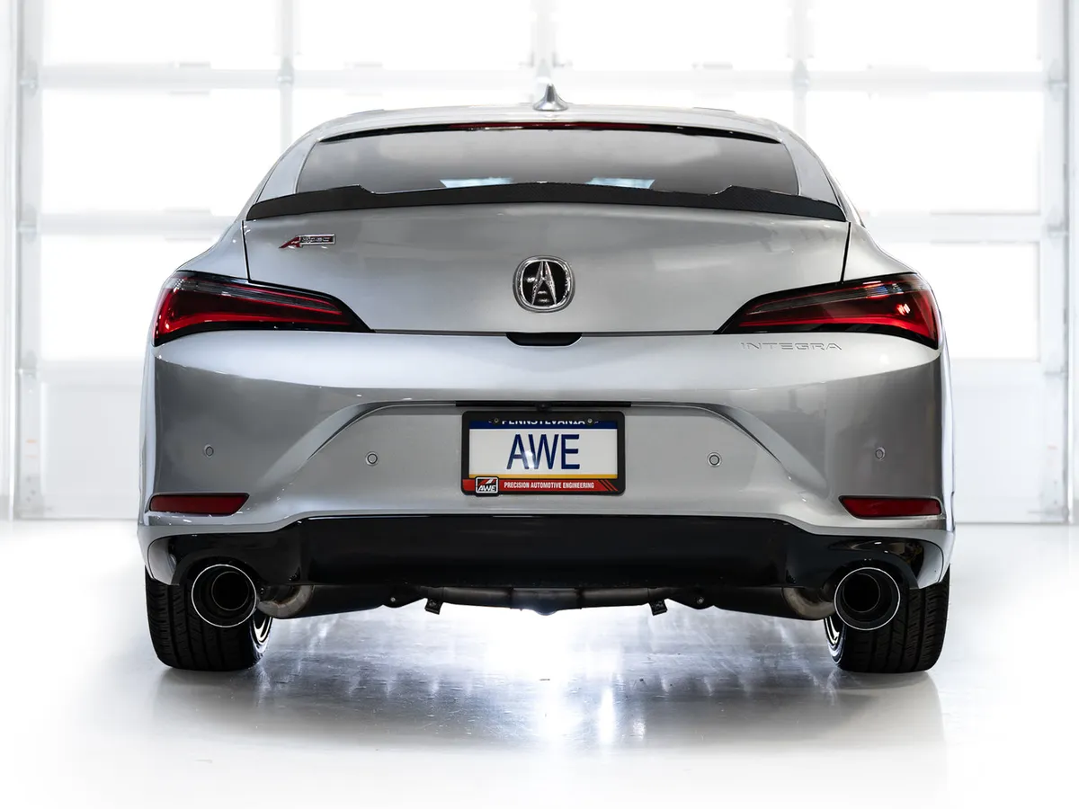 AWE Touring Edition Exhaust for FE1 Civic SiDE4 Acura Integra - Dual Chrome Silver Tips product image