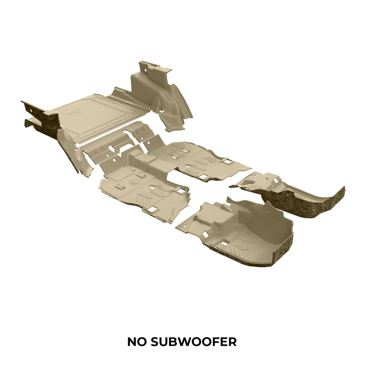 18-23 JLU 4DR full vehicle kit front and rear flooring cargo mat cargo closeout wheelhouse covers NO subwoofer mesa smoke product image