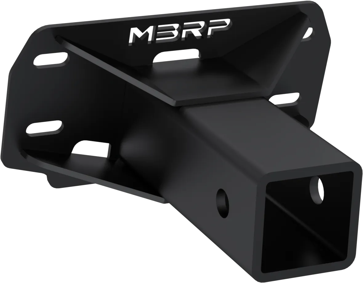18-Present Polaris Ranger 1000/ XP 1000 and 2023-Present Polaris Ranger EV Black-Coated 2 Inch Front Hitch Receiver MBRP product image