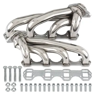 Pypes Performance exhaust Shorty Exhaust Header 79-93 Ford Mustang 50 Hardware/Gaskets Incl Polished 304 Stainless Steel Pypes Exhaust