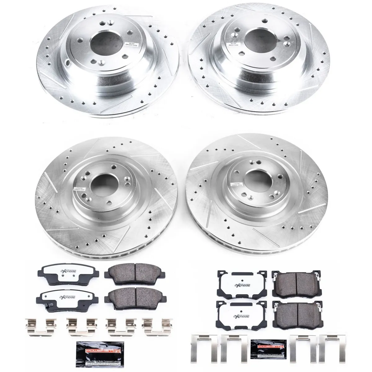 Z26 Street Warrior Upgrade Kit: Drilled/Slotted Rotors; Carbon-Fiber Ceramic Pads W/Hardware product image