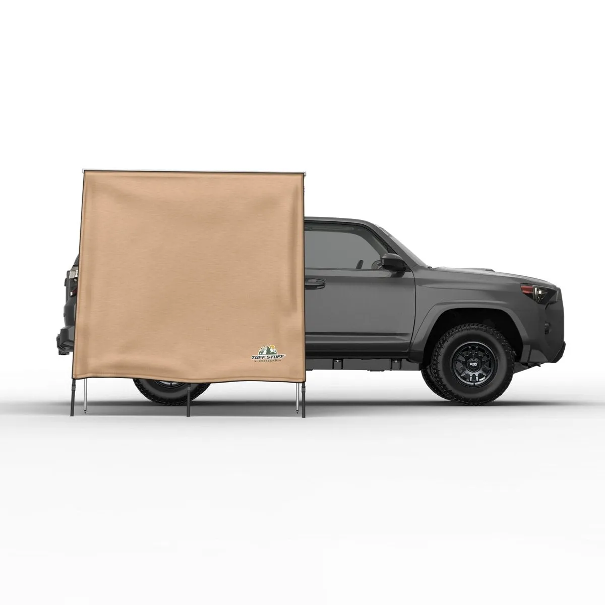 Truck or Car Awning Shade Wall, 6.5x8 Feet, Poly-Cotton Ripstop Fabric, Tan product image
