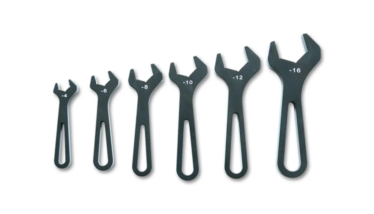 Vibrant Performance - 20989 - AN Wrench Set, -4AN to -16AN - Anodized Black product image